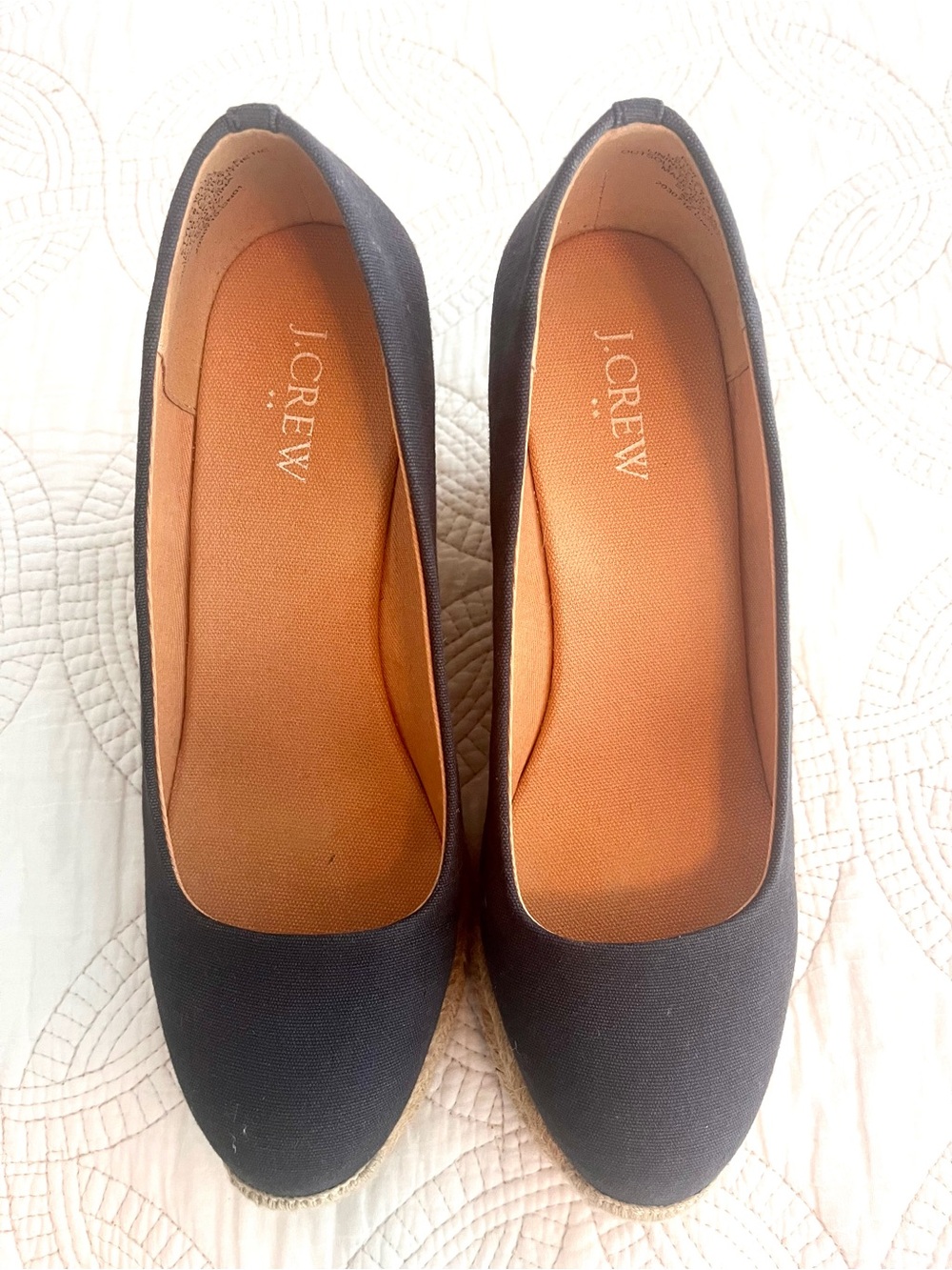 J. Crew Navy Espadrille Wedges - Picture 5 of 10